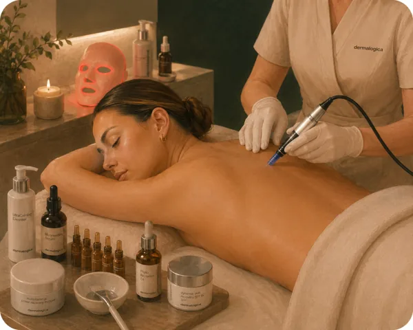 Premium Microneedling Rygg mot akneärr hos Your Skin Clinic i Stockholm